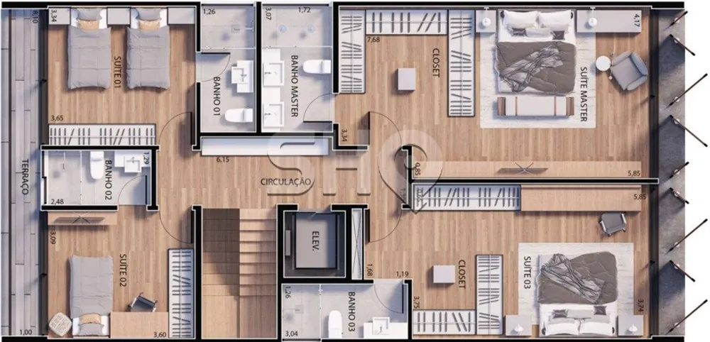 Casa de Condomínio, 5 quartos - Foto 7