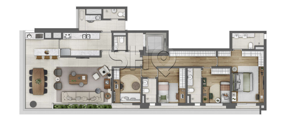 Apartamento Lançamentos com 3 quartos, 125m² - Foto 4