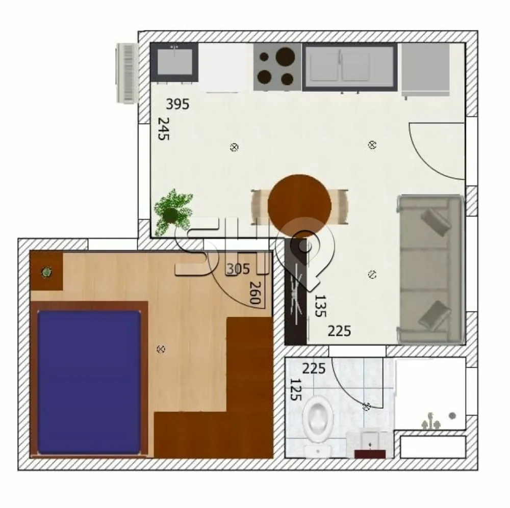 Apartamento, 1 quarto, 30 m² - Foto 1