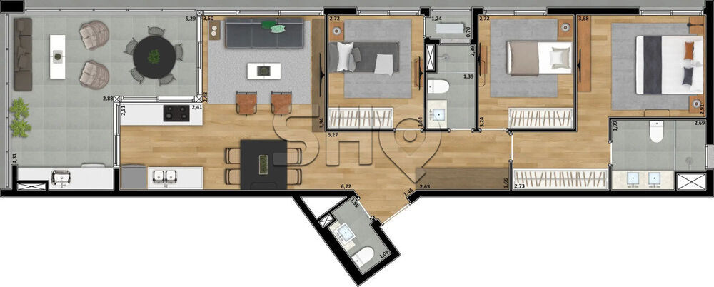 Apartamento, 3 quartos, 111 m² - Foto 14