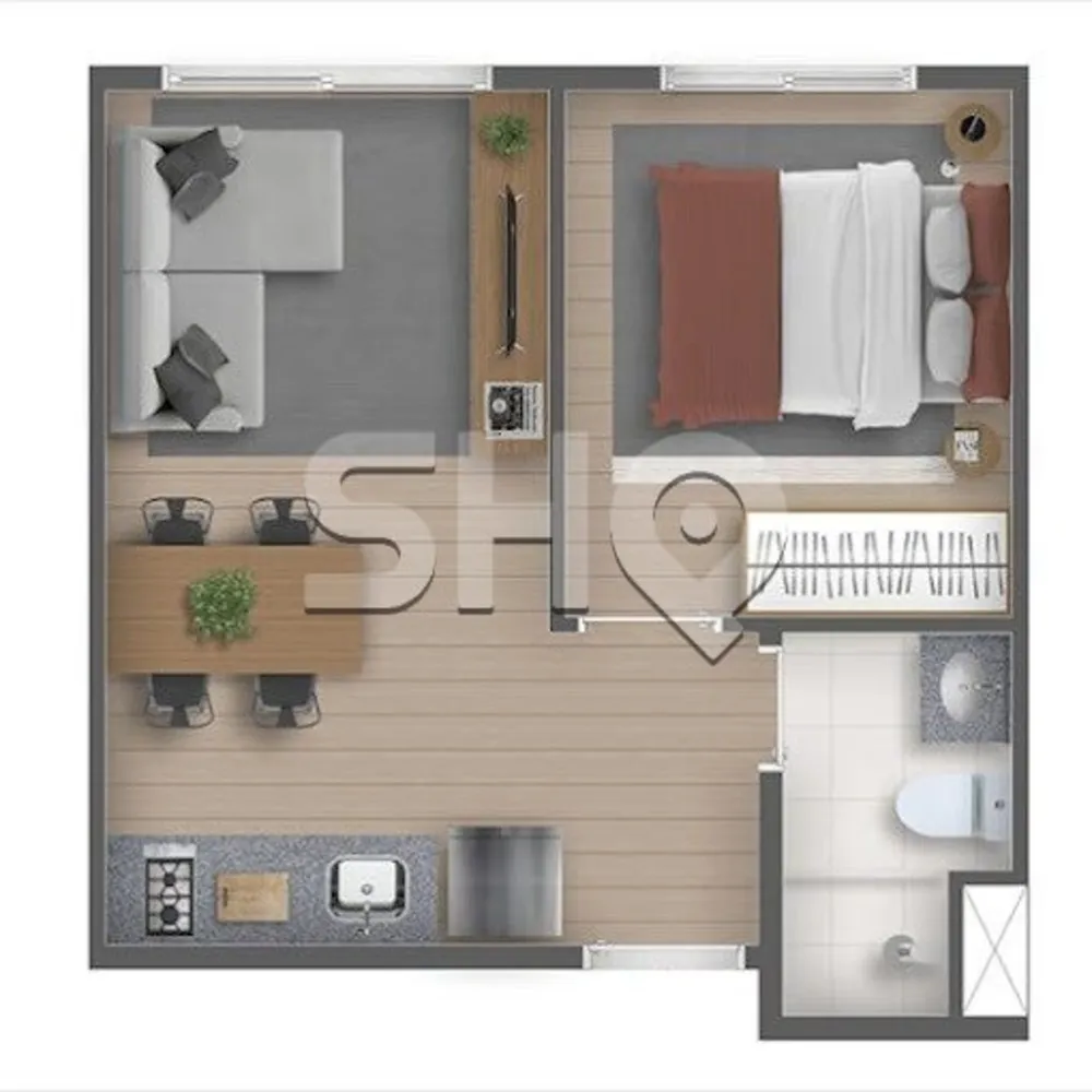 Apartamento, 1 quarto, 26 m² - Foto 13