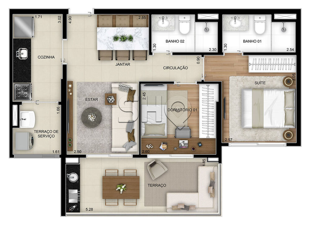 Apartamento, 3 quartos, 89 m² - Foto 11