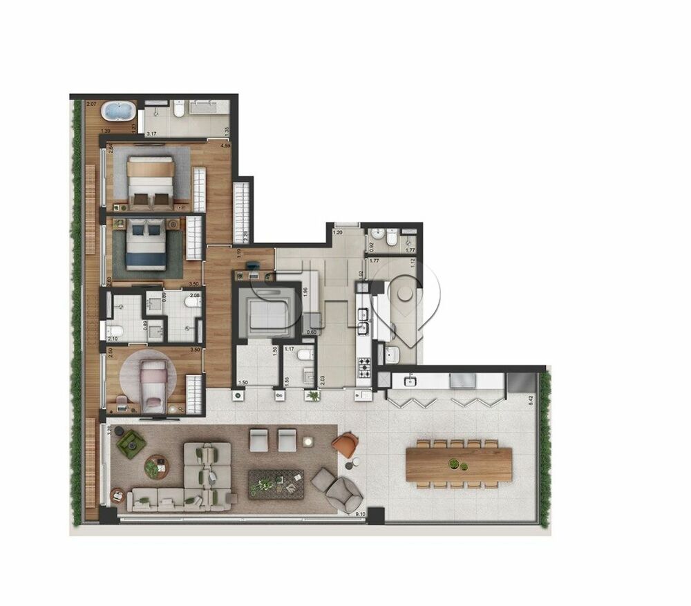 Apartamento, 3 quartos, 149 m² - Foto 1