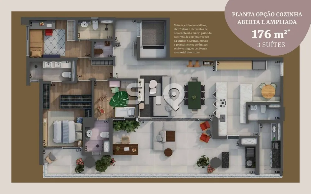Apartamento, 3 quartos, 176 m² - Foto 15