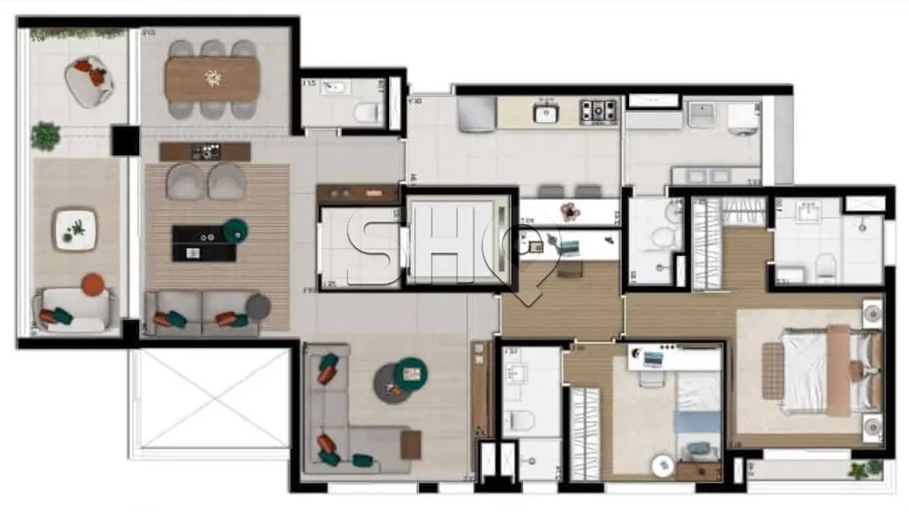 Apartamento, 2 quartos, 138 m² - Foto 3
