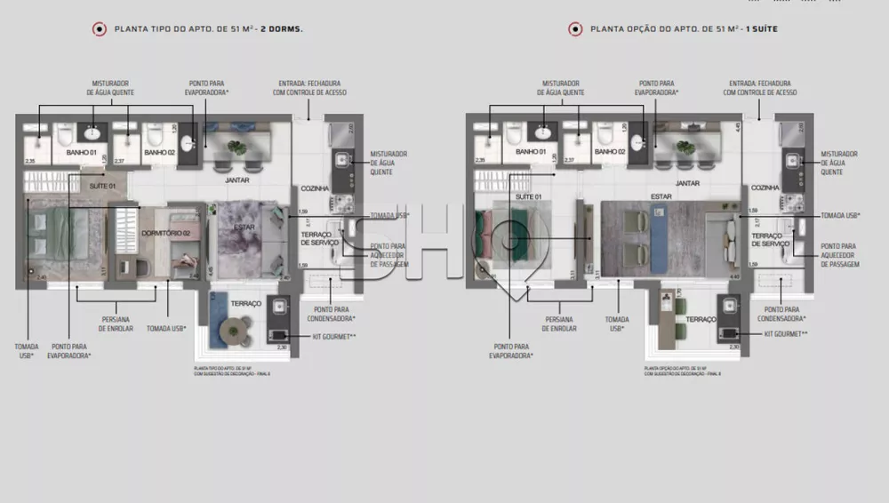 Apartamento Lançamentos com 2 quartos, 54m² - Foto 20