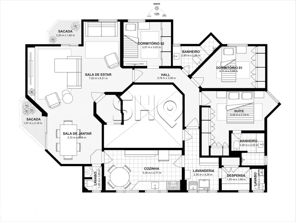 Apartamento, 3 quartos, 149 m² - Foto 5