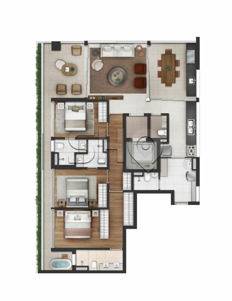 Apartamento, 2 quartos, 124 m² - Foto 14