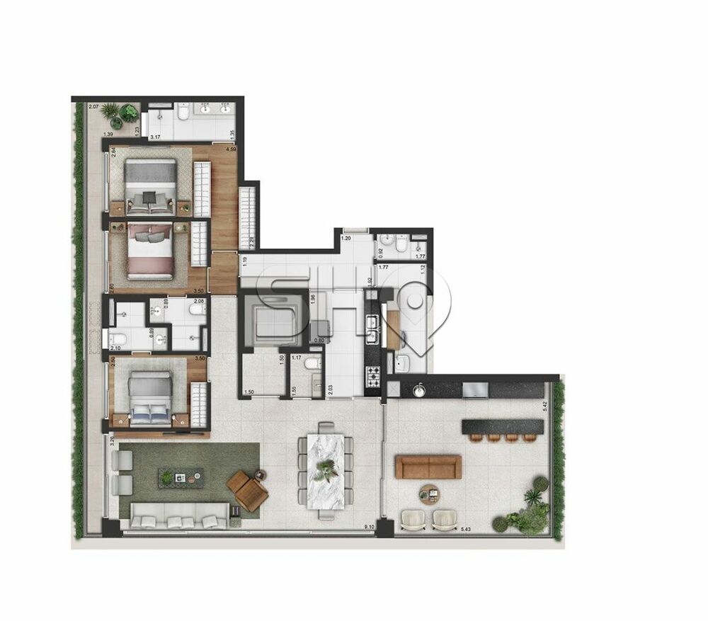 Apartamento, 2 quartos, 124 m² - Foto 18