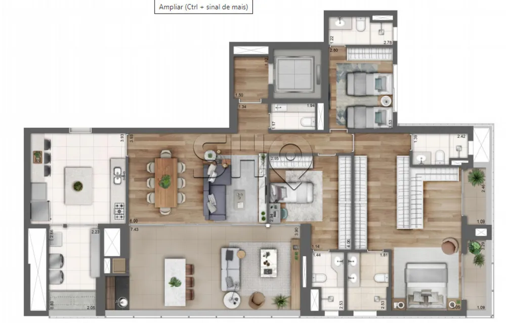 Apartamento, 4 quartos, 190 m² - Foto 8