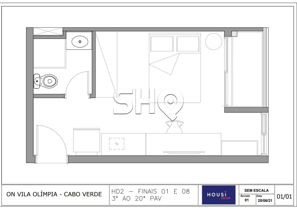 Apartamento, 1 quarto, 24 m² - Foto 1