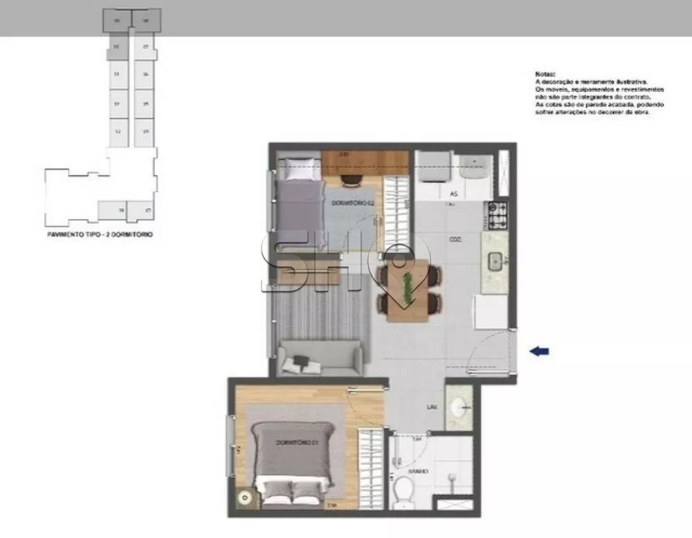 Apartamento, 2 quartos, 49 m² - Foto 12