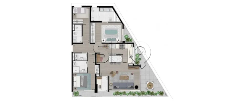 Apartamento, 1 quarto, 62 m² - Foto 1
