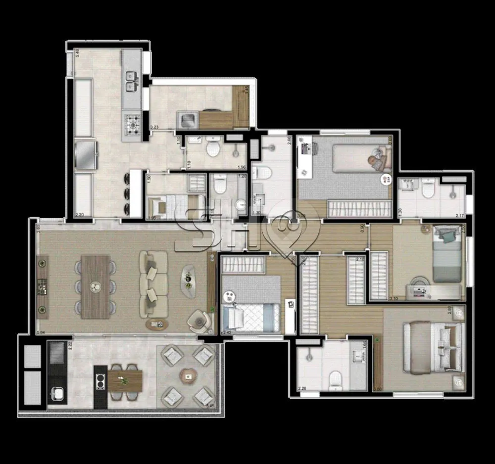 Apartamento, 3 quartos, 129 m² - Foto 3
