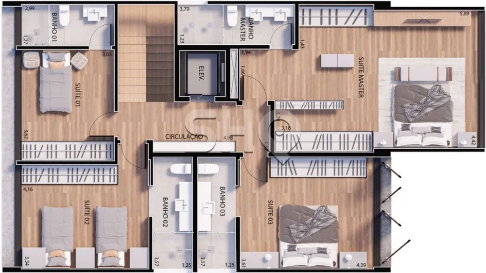 Casa de Condomínio, 5 quartos - Foto 5