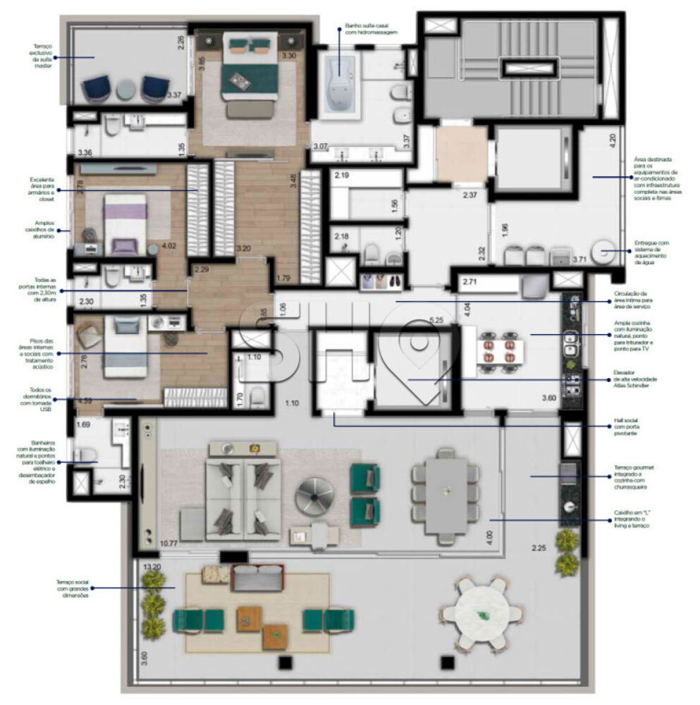 Apartamento, 3 quartos, 270 m² - Foto 20