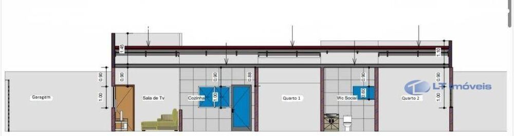 Casa, 2 quartos - Foto 1