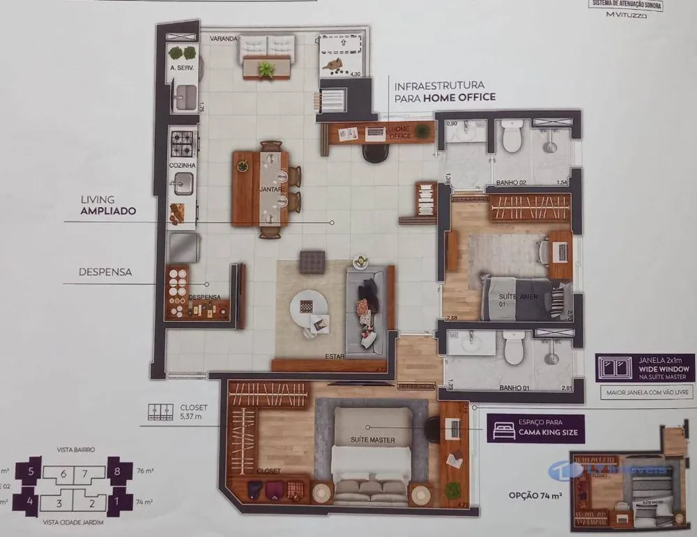Apartamento, 3 quartos, 143 m² - Foto 3