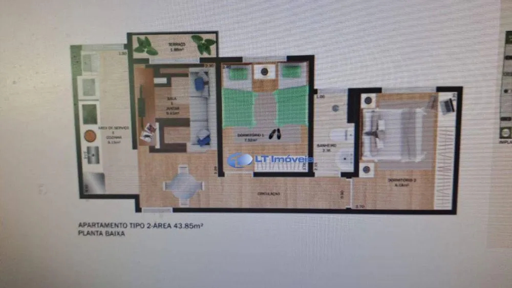Apartamento, 2 quartos, 43 m² - Foto 4