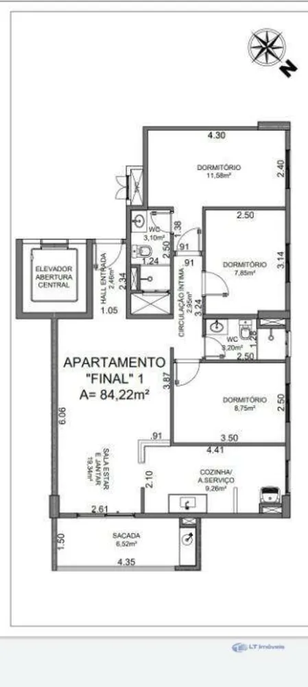Apartamento, 3 quartos - Foto 3