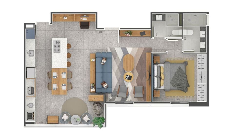 Apartamento à venda com 4 quartos, 159m² - Foto 5
