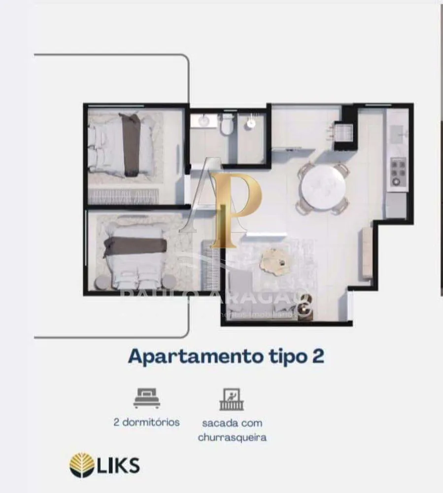 Apartamento, 2 quartos, 55 m² - Foto 3