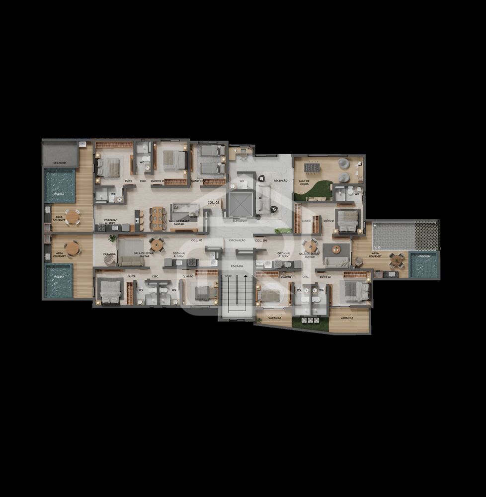 Apartamento, 2 quartos, 19 m² - Foto 6