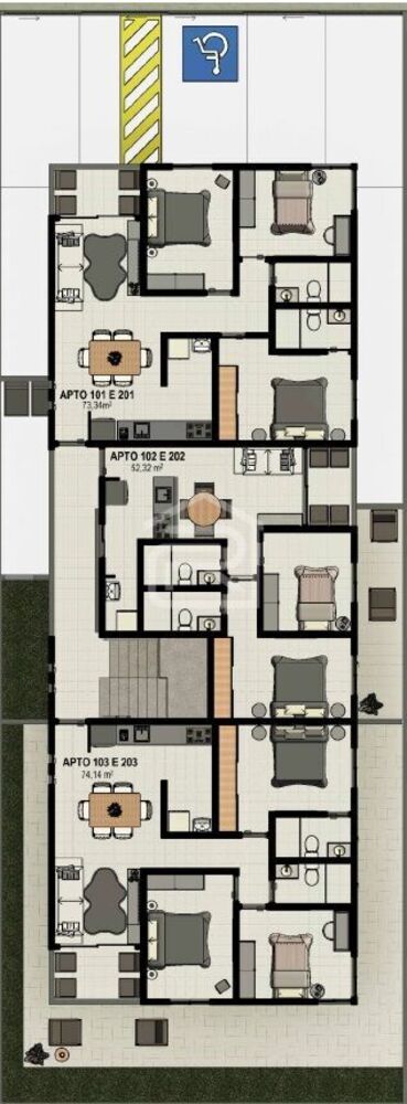 Apartamento, 3 quartos, 74 m² - Foto 6