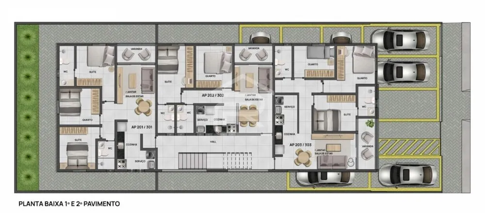 Apartamento, 3 quartos, 63 m² - Foto 4
