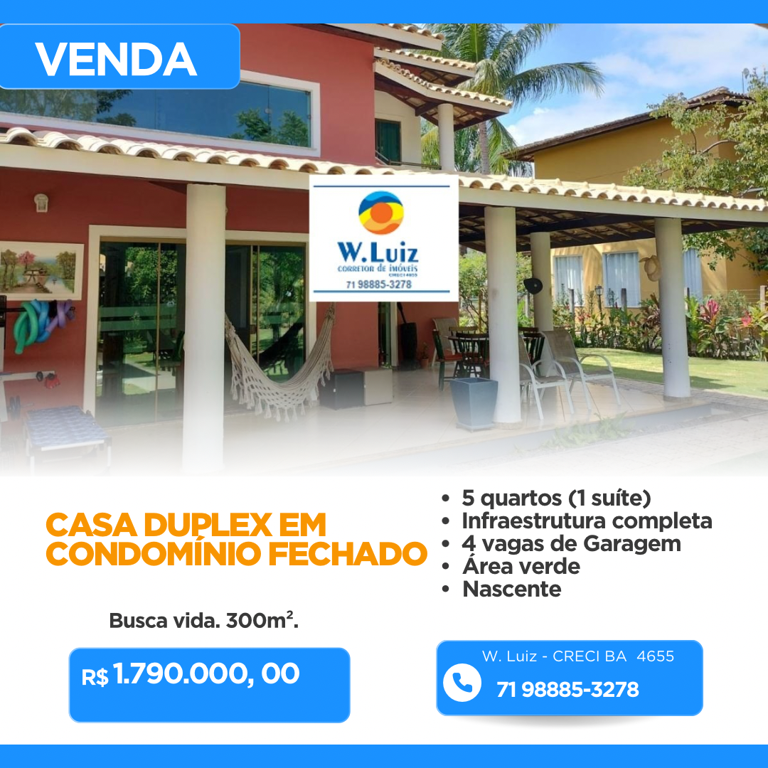 Casa de Condomínio à venda com 5 quartos, 300m² - Foto 1