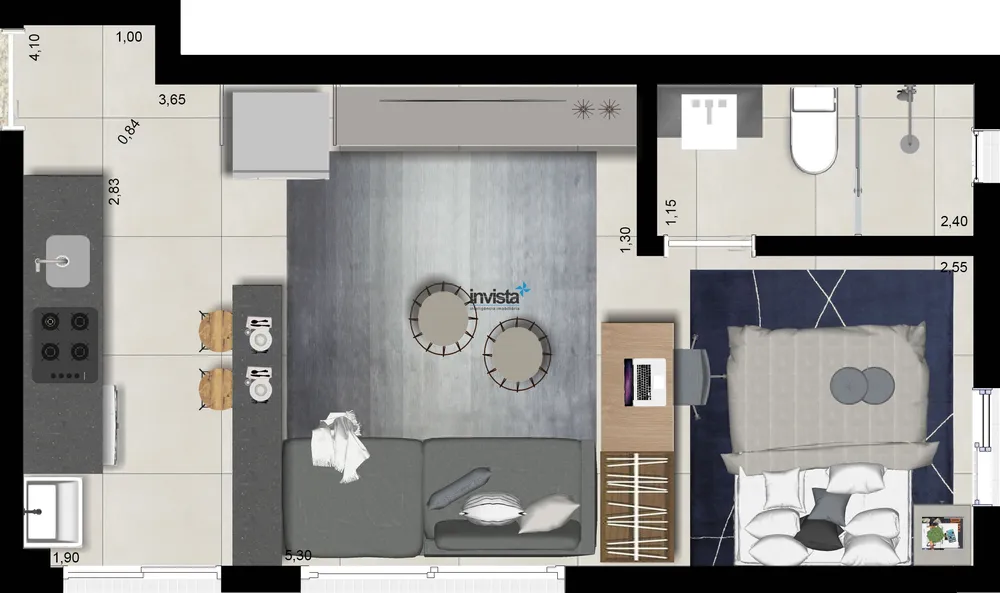 Apartamento, 1 quarto, 30 m² - Foto 3