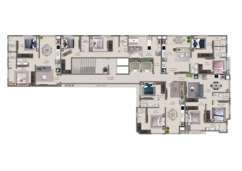 Apartamento, 2 quartos, 67 m² - Foto 5