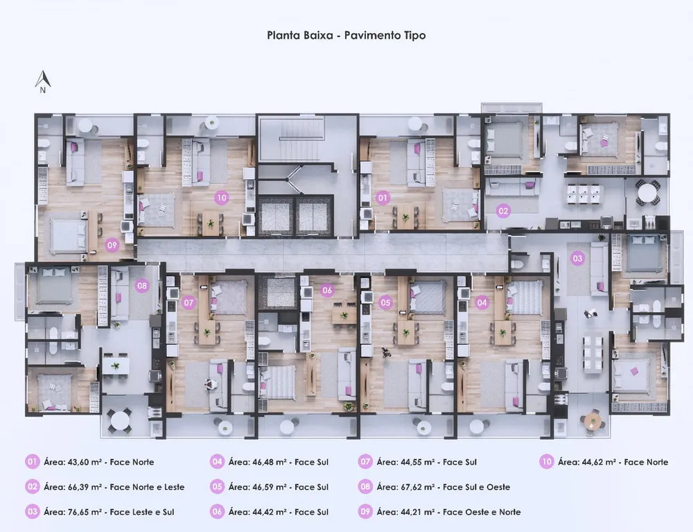 Apartamento, 1 quarto, 44 m² - Foto 2
