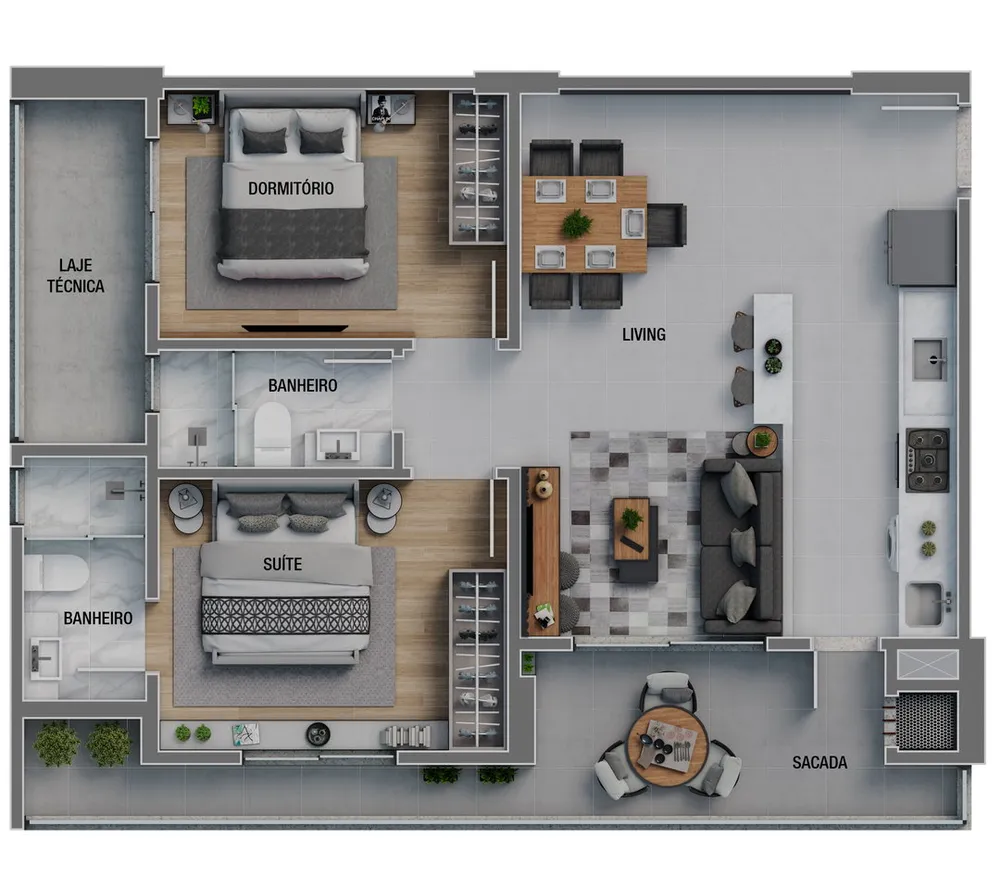 Apartamento, 2 quartos, 70 m² - Foto 8