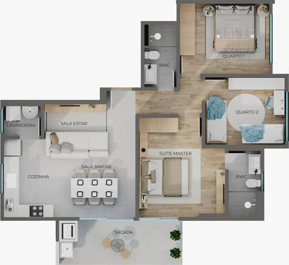 Apartamento, 3 quartos, 87 m² - Foto 2