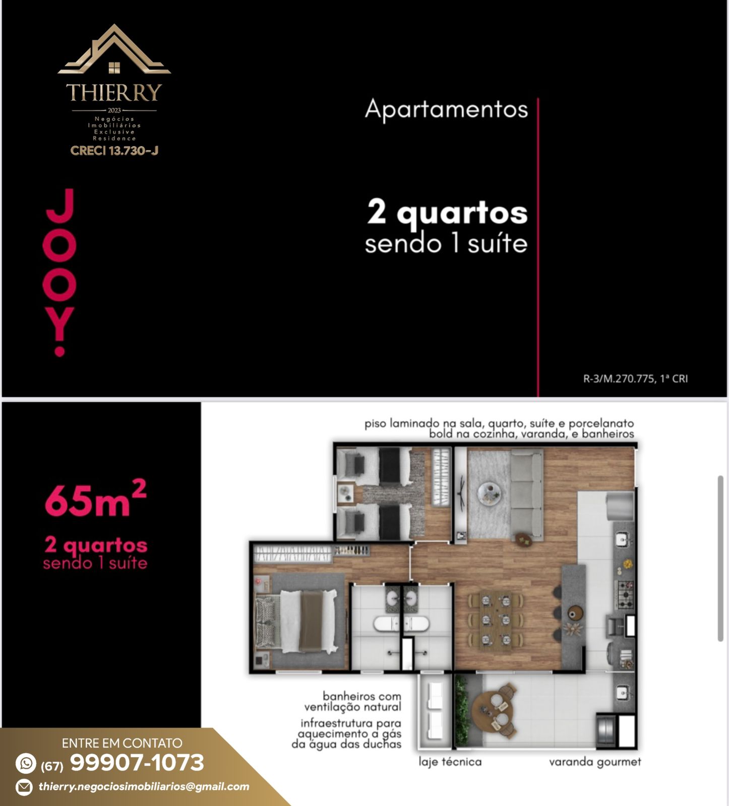 Apartamento à venda com 2 quartos, 65m² - Foto 2