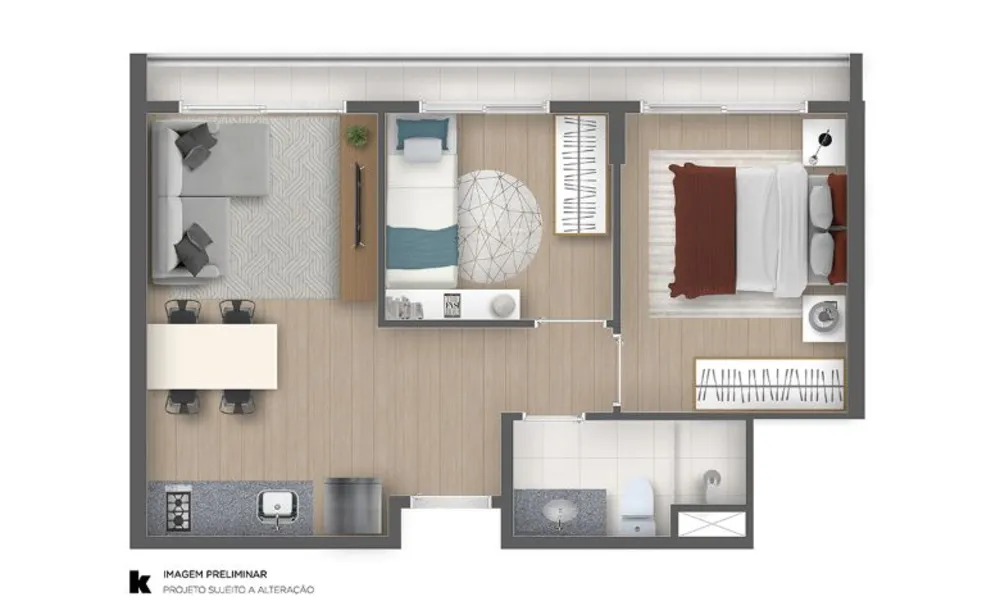 Apartamento, 1 quarto, 26 m² - Foto 9