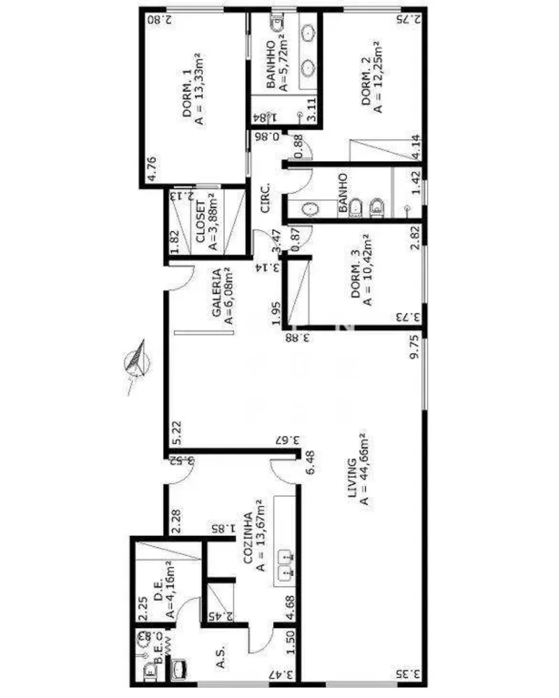 Apartamento, 3 quartos, 188 m² - Foto 8