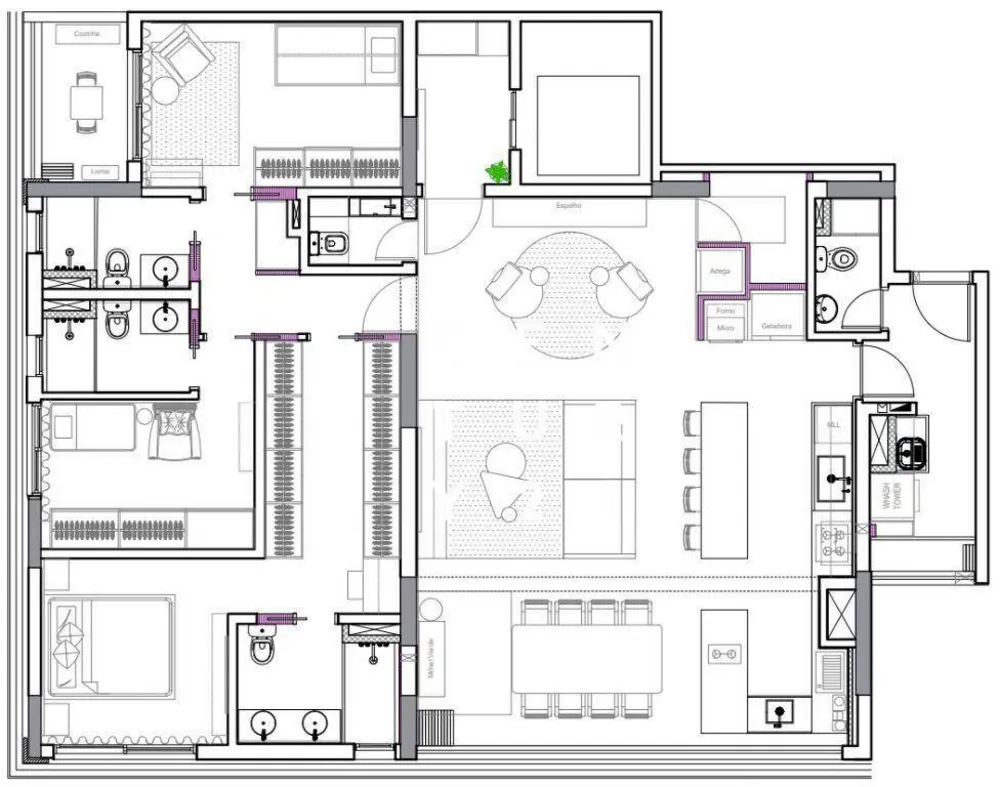 Apartamento, 3 quartos, 153 m² - Foto 7