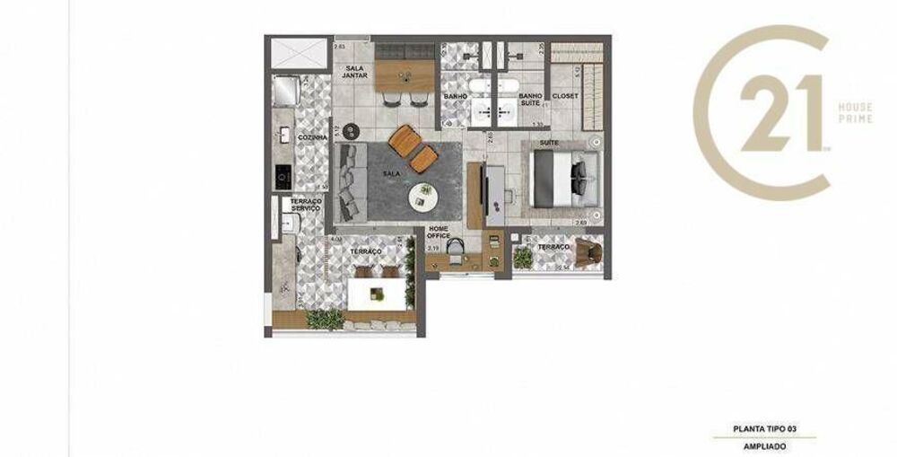 Apartamento, 2 quartos, 68 m² - Foto 8