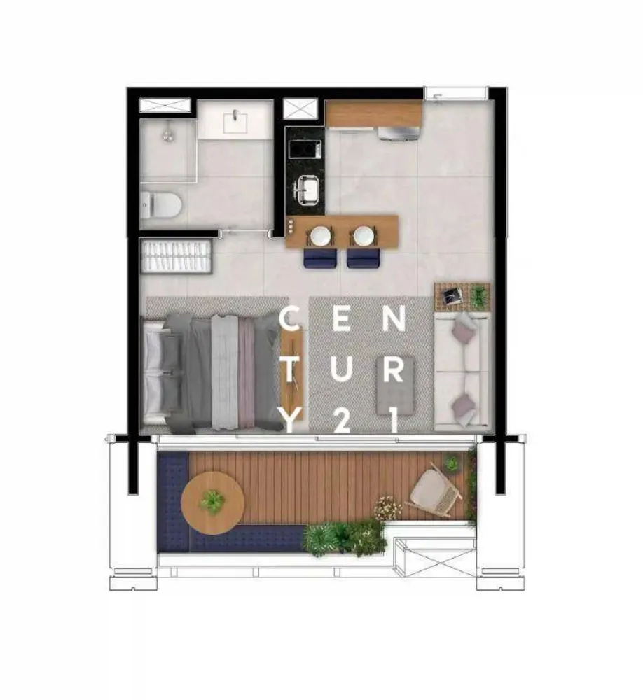 Apartamento, 1 quarto, 42 m² - Foto 7
