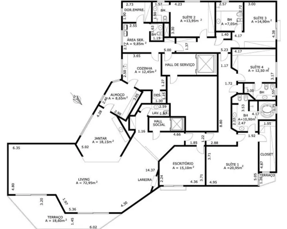 Apartamento, 4 quartos, 390 m² - Foto 7