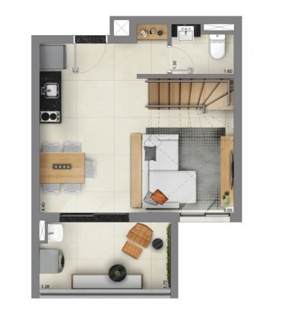 Apartamento, 2 quartos, 58 m² - Foto 3