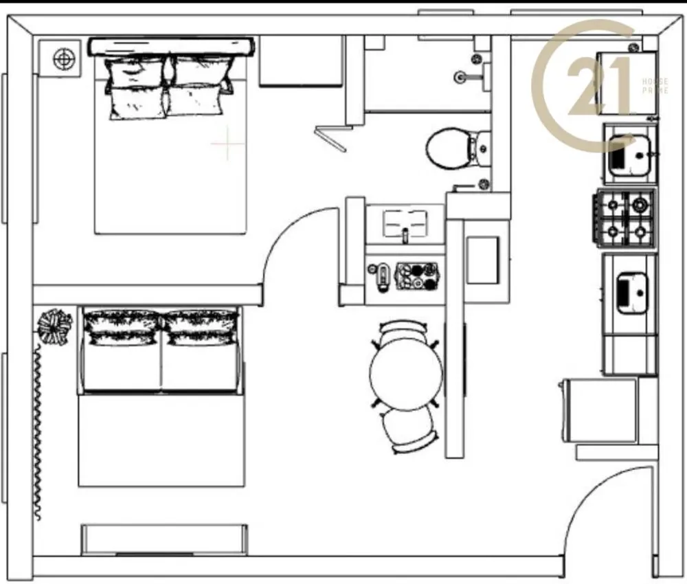 Apartamento, 1 quarto, 35 m² - Foto 1