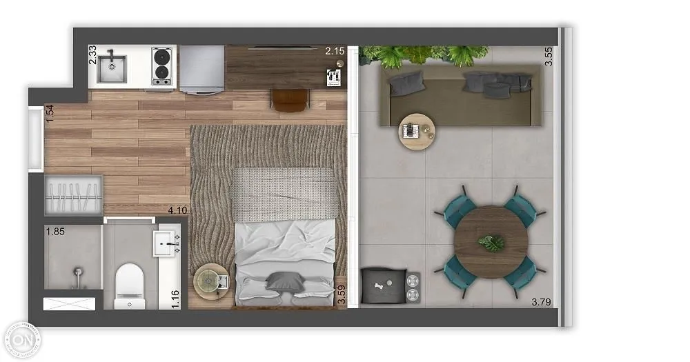 Apartamento, 1 quarto, 23 m² - Foto 6