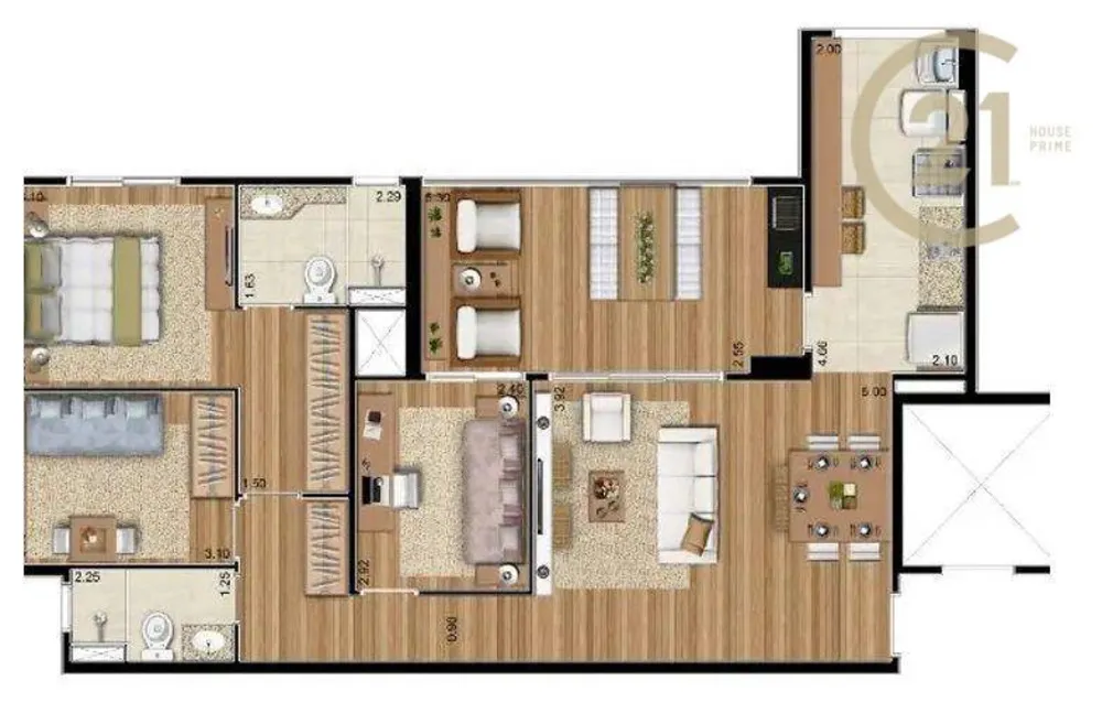 Apartamento, 2 quartos, 93 m² - Foto 8