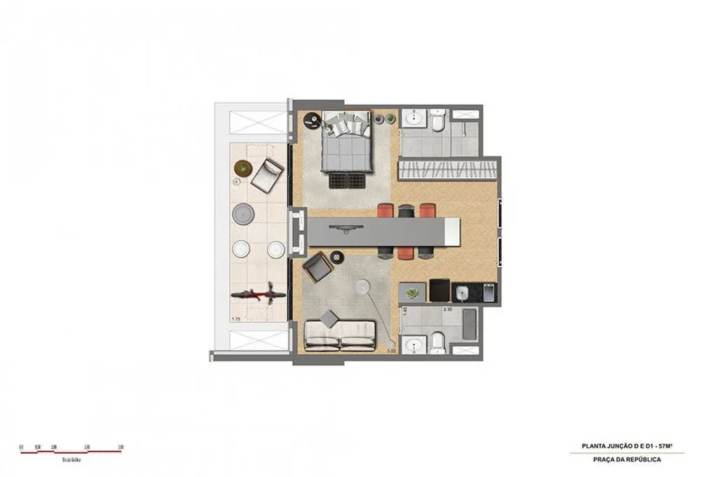 Apartamento, 1 quarto, 28 m² - Foto 12