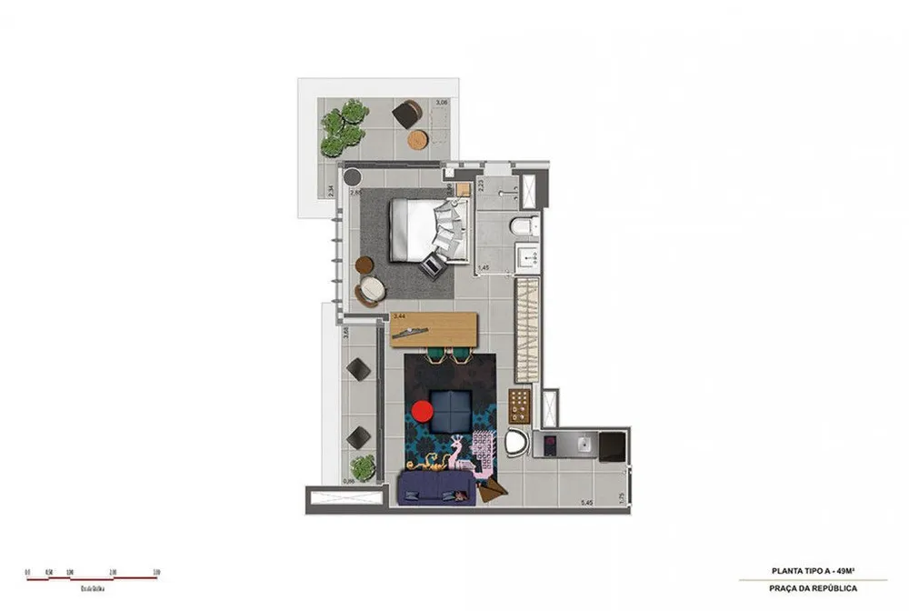 Apartamento, 1 quarto, 28 m² - Foto 8