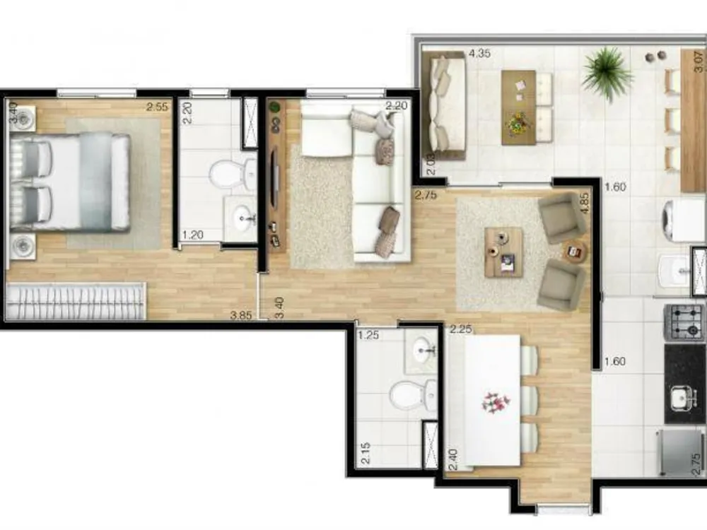 Apartamento, 2 quartos, 72 m² - Foto 7