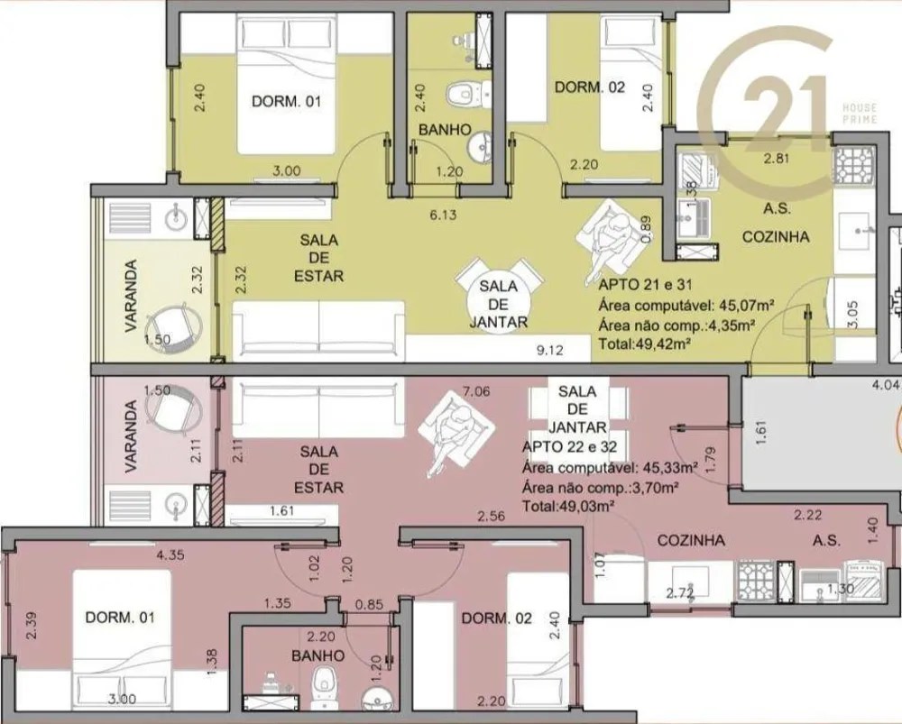 Apartamento, 3 quartos, 92 m² - Foto 1